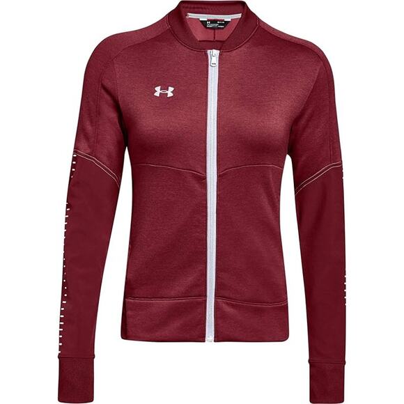NWT Under Armour Women's UA Qualifier Hybrid Warm Up Jacket ,cardinal-Size Xs - Picture 1 of 2
